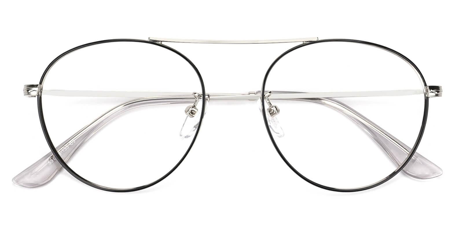 Fleybean-Silver-Aviator-Metal-Eyeglasses-detail