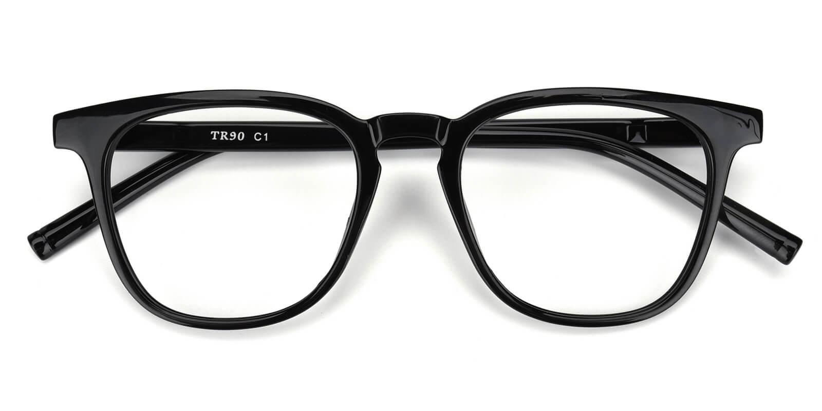 Heartbeat-Black-Square / Rectangle-TR-Eyeglasses-detail