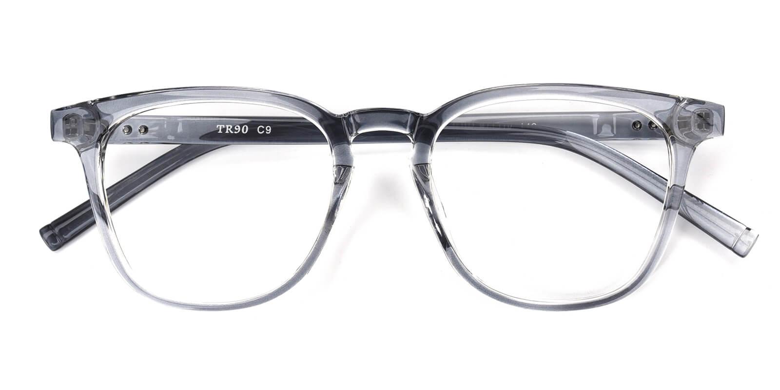 Heartbeat-Gray-Square / Rectangle-TR-Eyeglasses-detail
