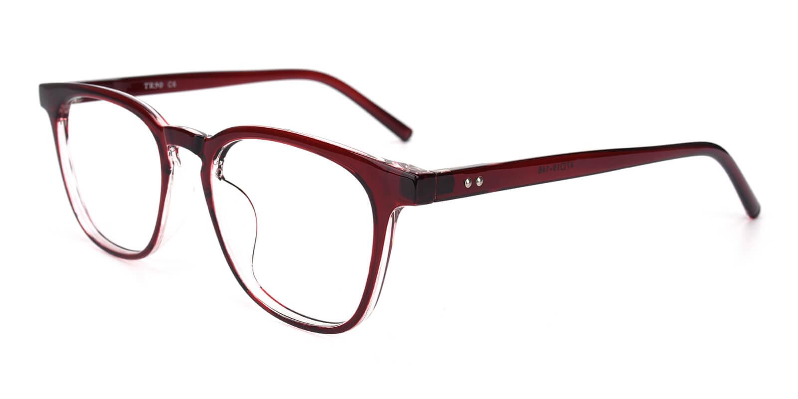 Heartbeat-Red-Square / Rectangle-TR-Eyeglasses-detail