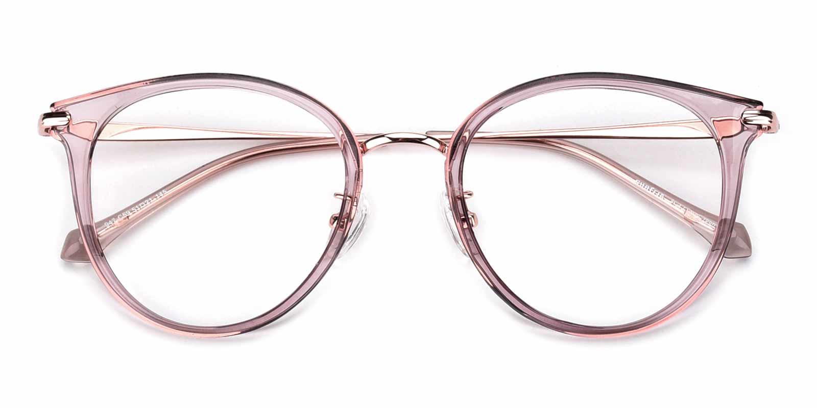 Ruby-Purple-Cat / Round-TR / Metal-Eyeglasses-detail