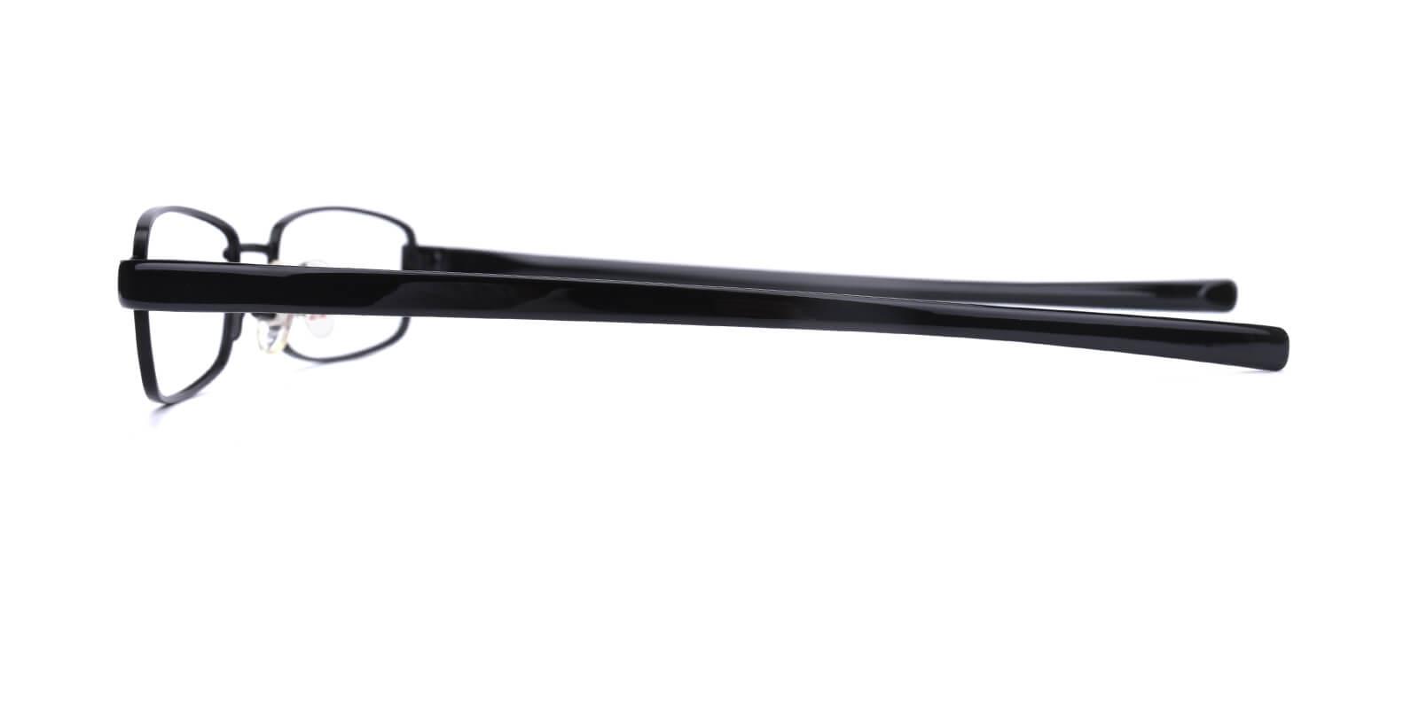 Slender-Black-Rectangle-Metal-Eyeglasses-detail