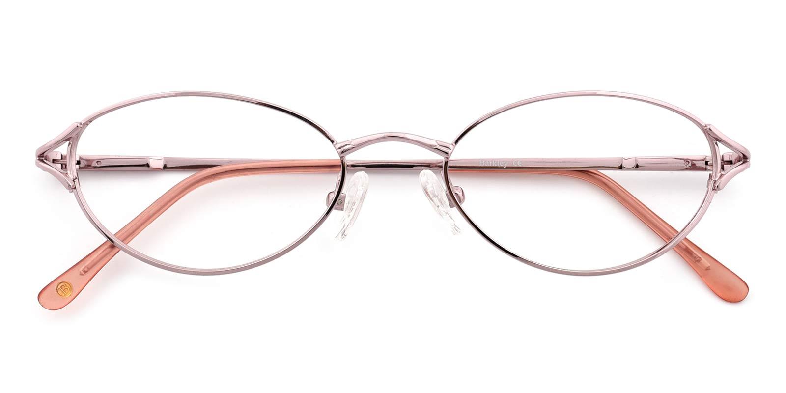Victoria-Pink-Oval-Metal-Eyeglasses-detail