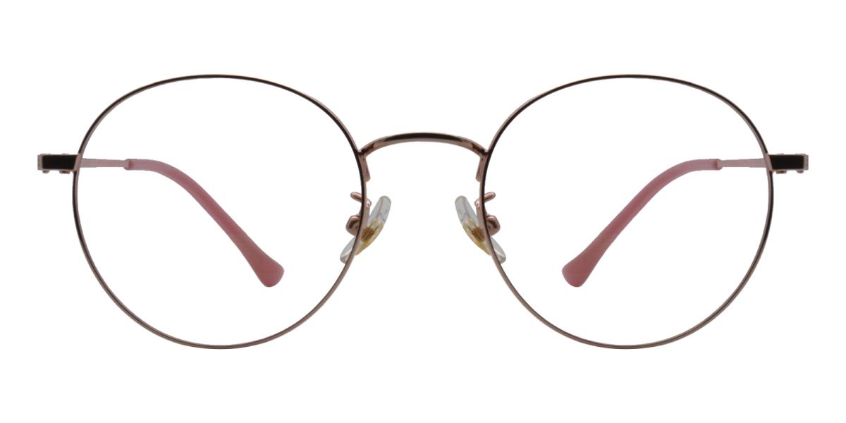 Morelia-Pink-Round-Titanium-Eyeglasses-detail