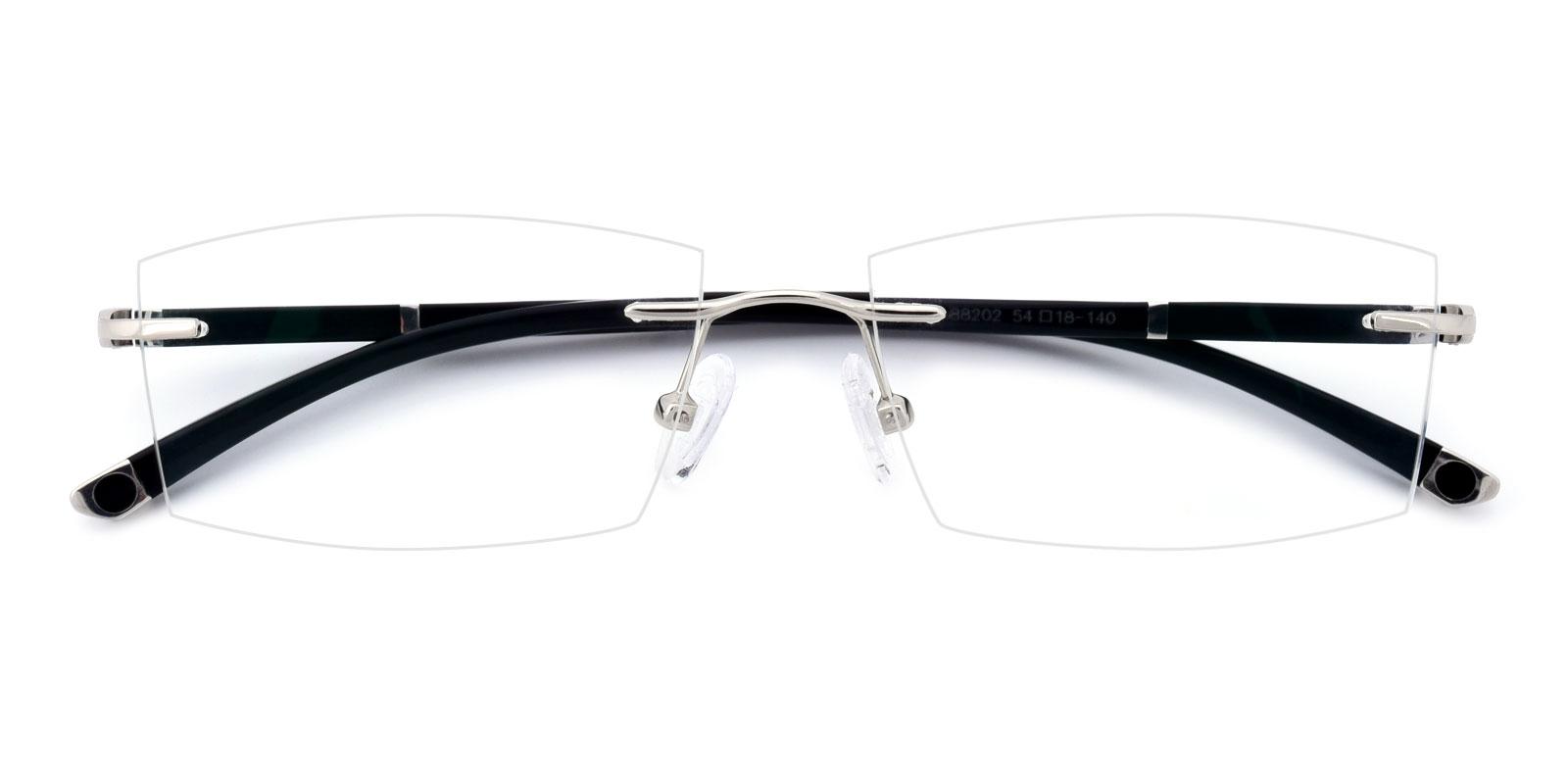 Doumbia-Silver-Rectangle-Titanium-Eyeglasses-detail