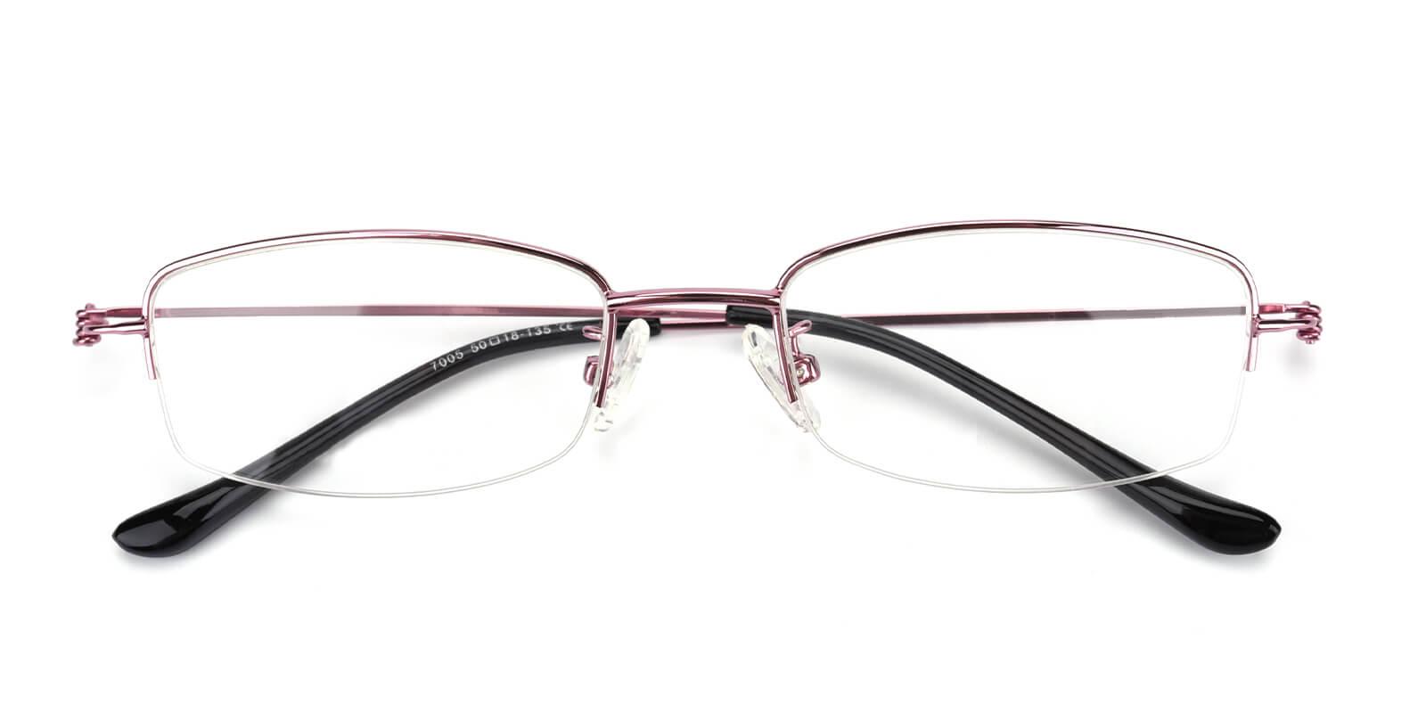 Elise-Pink-Rectangle-Metal-Eyeglasses-detail