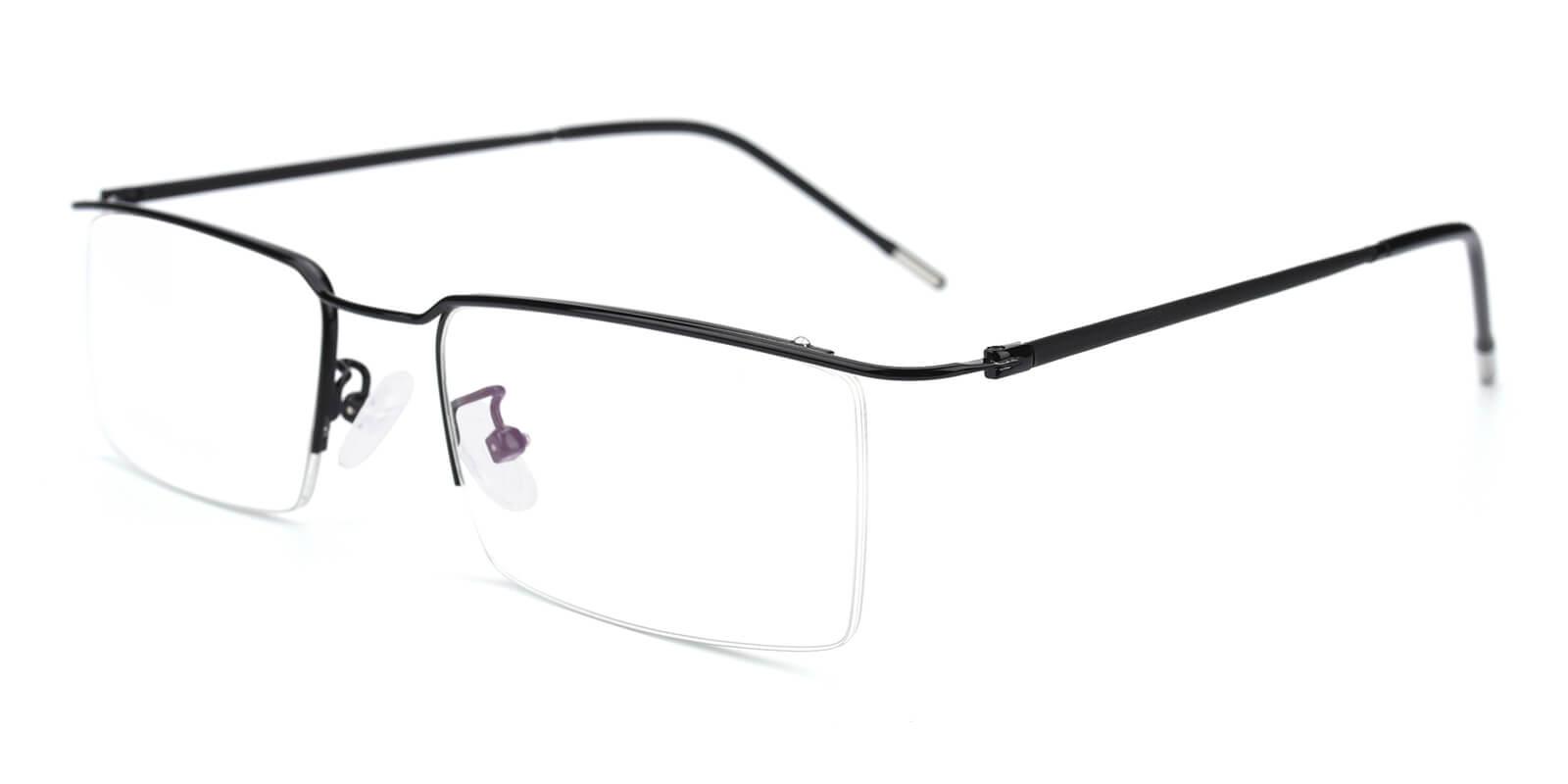 Wit-Black-Rectangle-Metal-Eyeglasses-detail