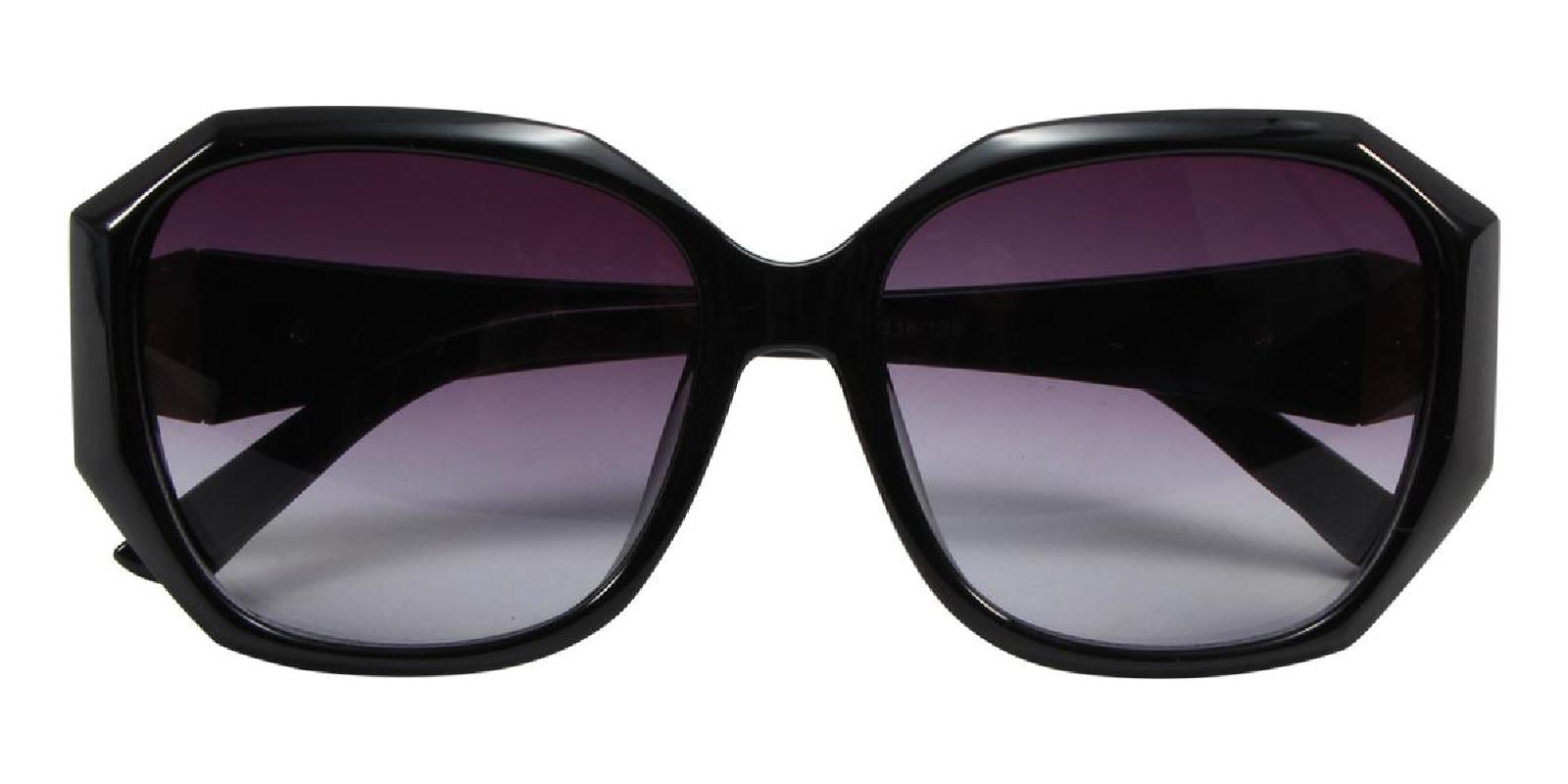 Sevilla-Black-Cat / Geometric-Acetate-Sunglasses-detail