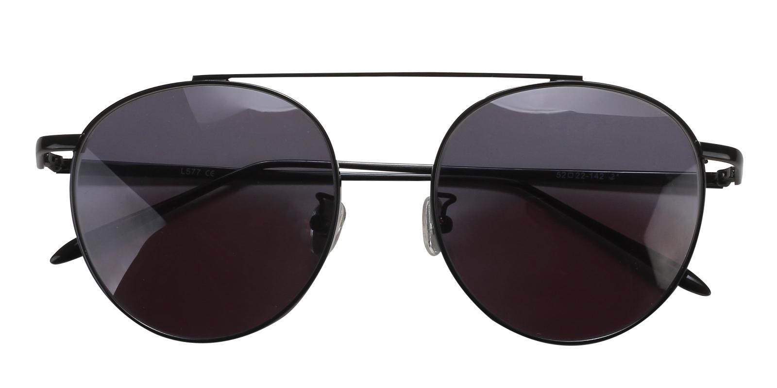 Timisoara-Black-Aviator-Metal-Sunglasses-detail