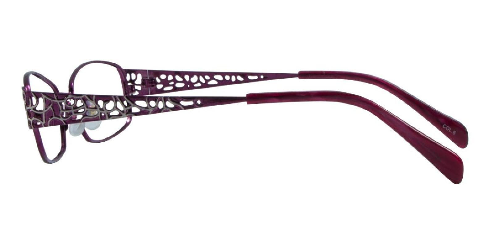 Hollowing-Purple-Rectangle-Metal-Eyeglasses-detail