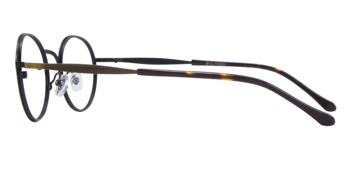 Octavio-Gun-Oval-Metal-Eyeglasses-detail