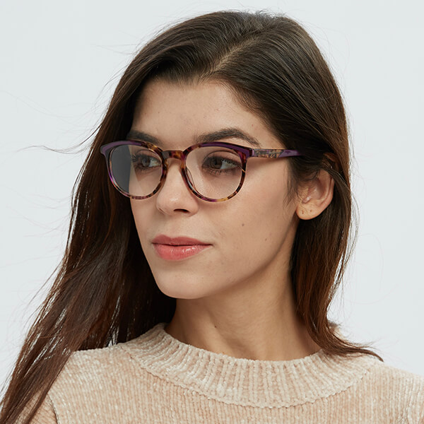 Deborah Round Eyeglasses in Yellow - Sllac