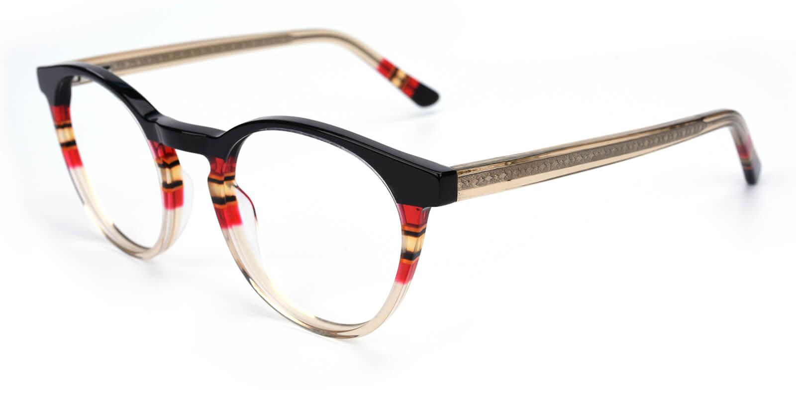 Gabrielle-Black-Round-Acetate-Eyeglasses-detail