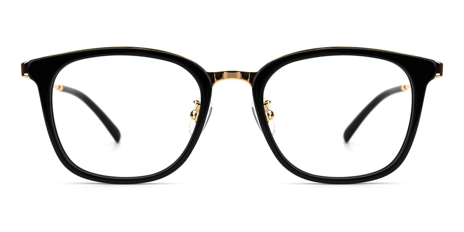 Keronito-Black-Rectangle-Metal-Eyeglasses-detail