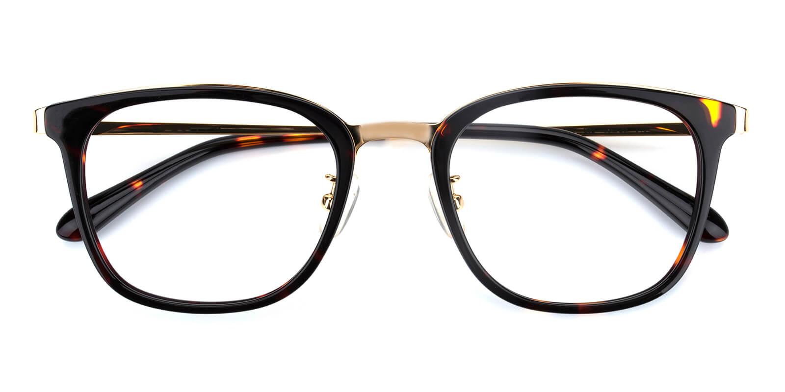 Keronito-Tortoise-Square-Metal-Eyeglasses-detail