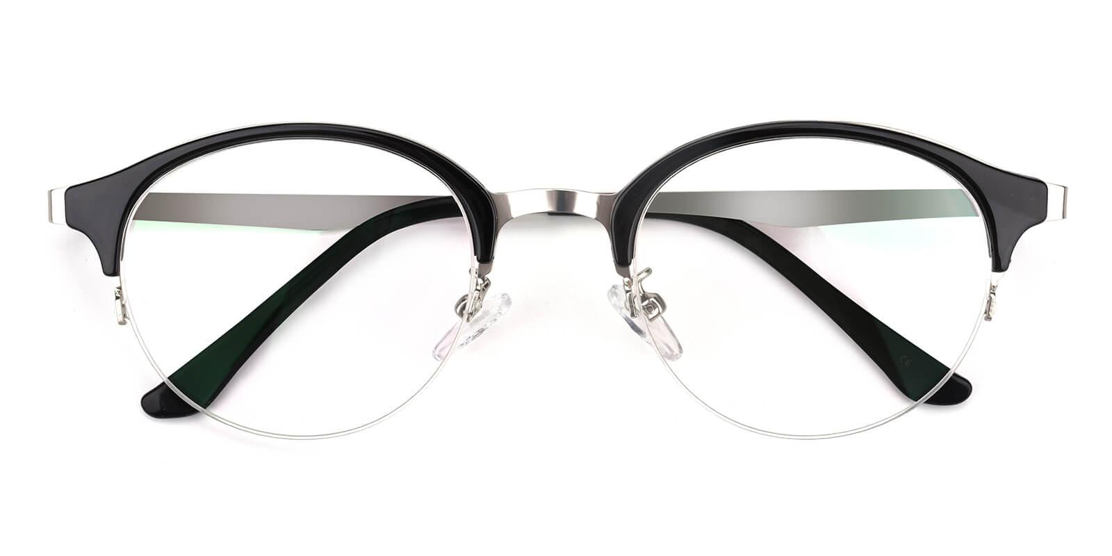 Akaaro-Black-Oval-Metal-Eyeglasses-detail