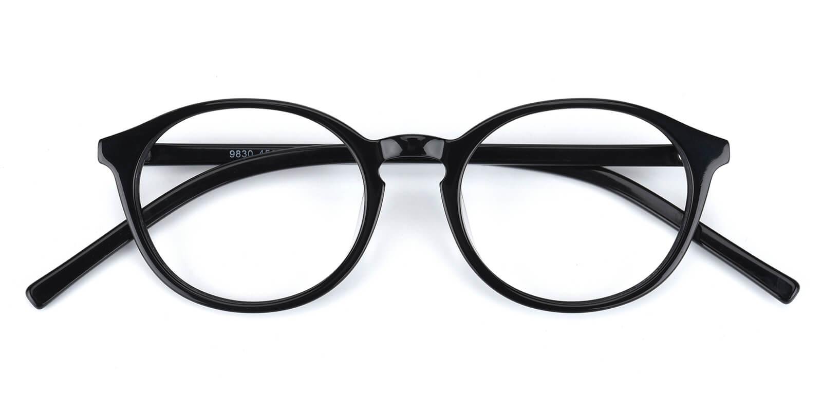 Herbel-Black-Round-Acetate-Eyeglasses-detail