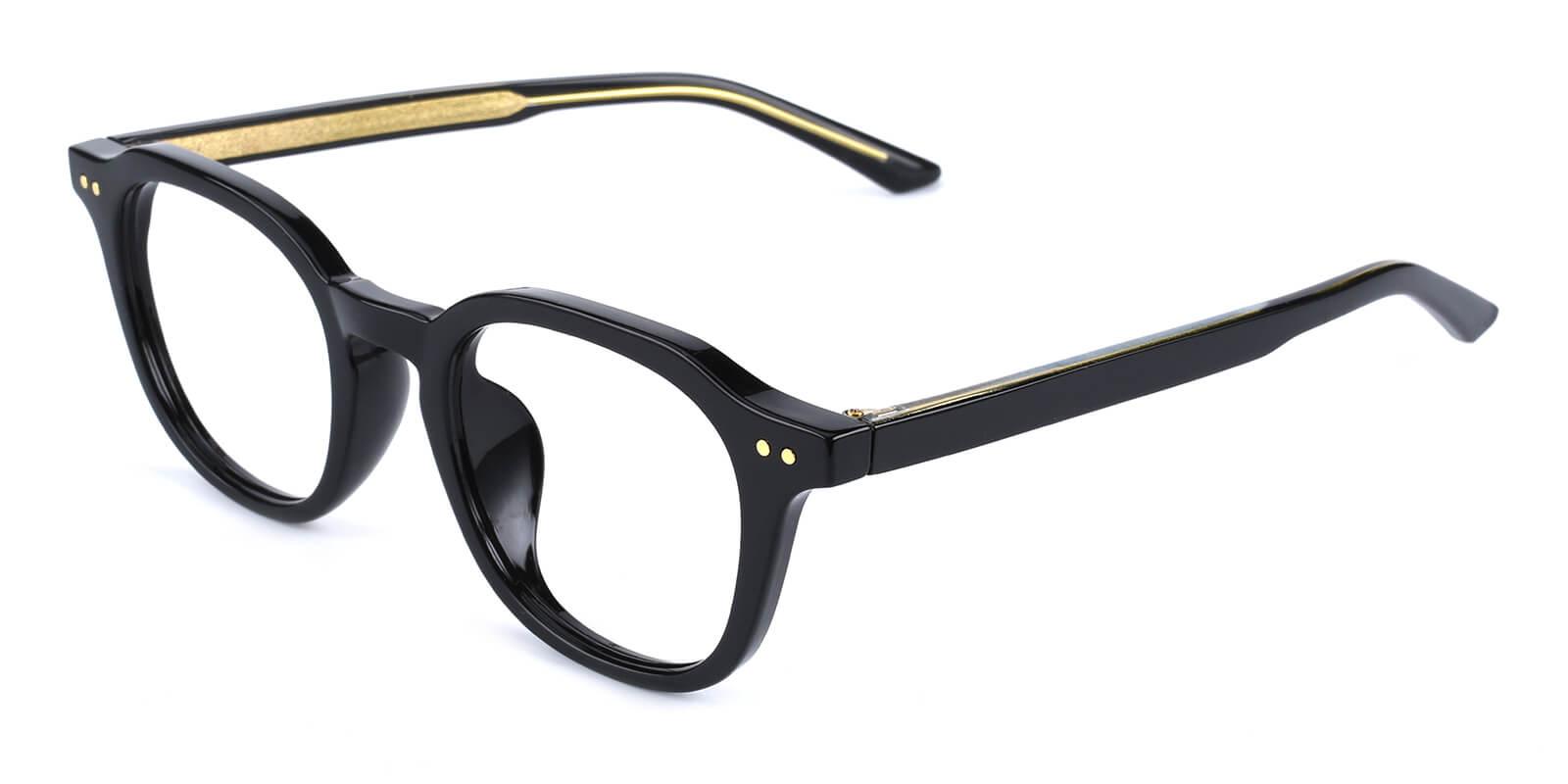Dapper-Black-Geometric / Square-Acetate-Eyeglasses-detail