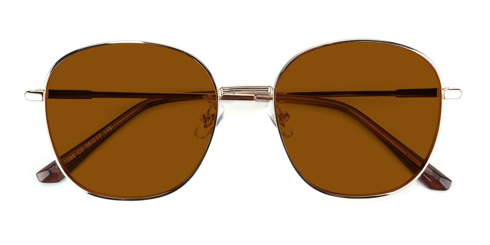 Tinkerbell-Brown-Round-Metal-Sunglasses-detail