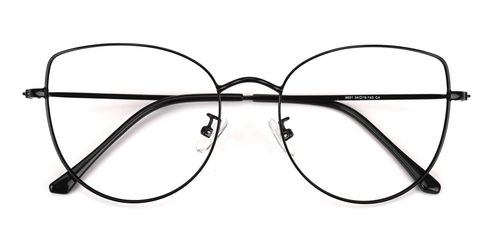 Kayla-Black-Cat-Metal-Eyeglasses-detail