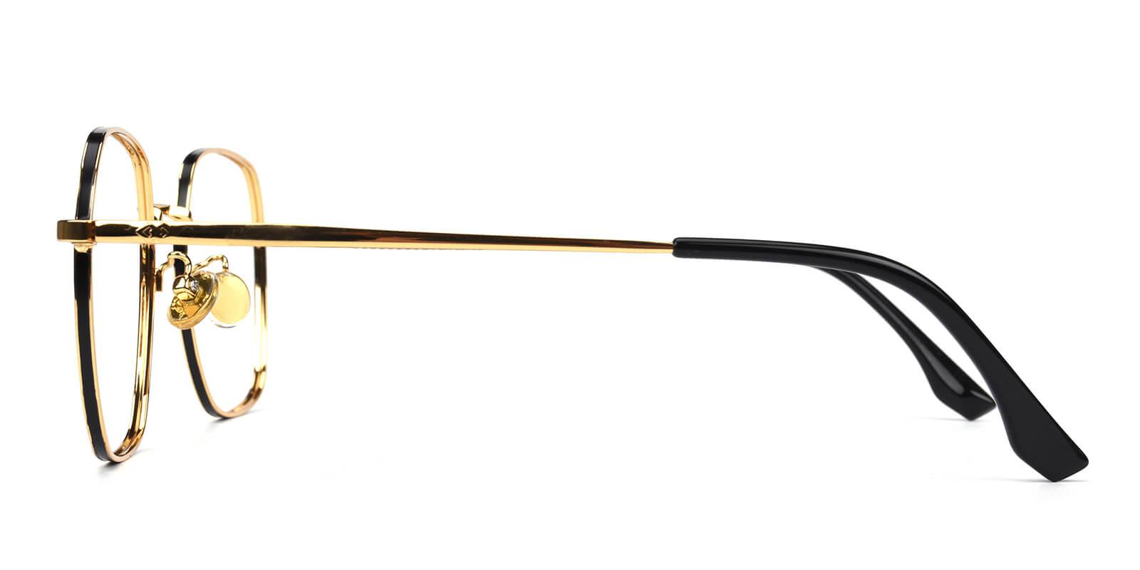 Vincoy-Gold-Square-Metal-Eyeglasses-detail