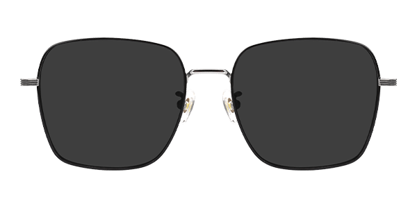 Lizzy Square Sunglasses in Silver - Sllac