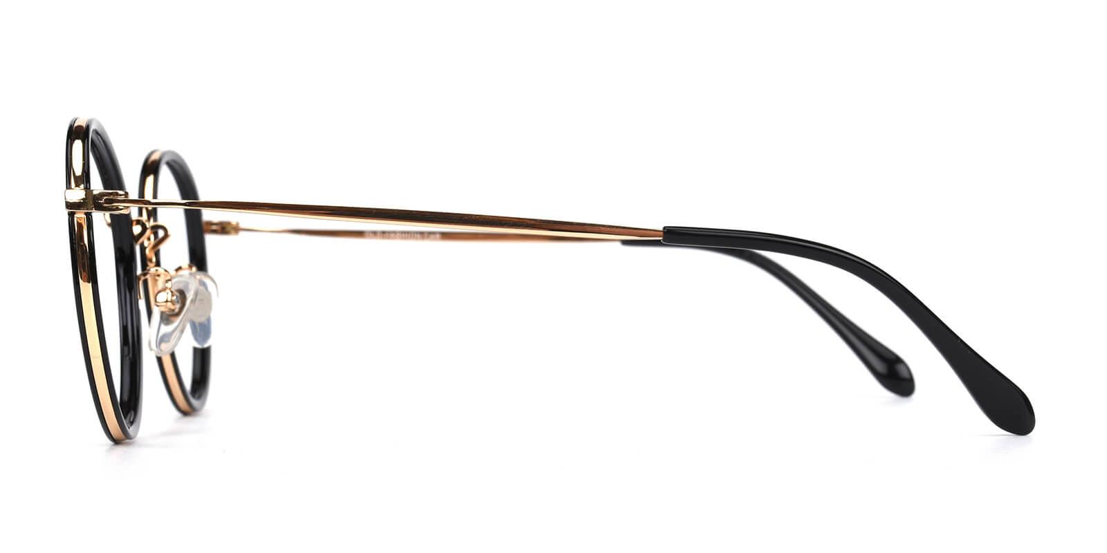Gogo-Black-Round-Combination-Eyeglasses-detail