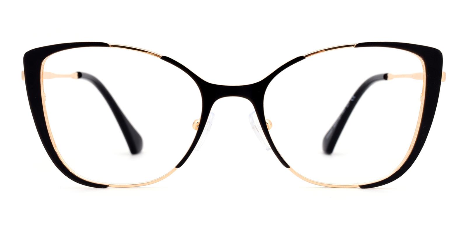 Flora-Black-Cat / Square-Combination-Eyeglasses-detail