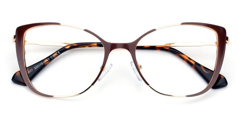 Flora-Brown-Eyeglasses