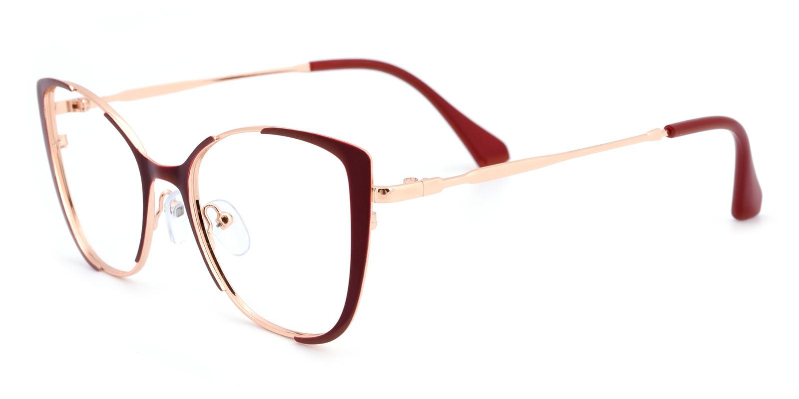 Flora-Red-Cat / Square-Combination-Eyeglasses-detail