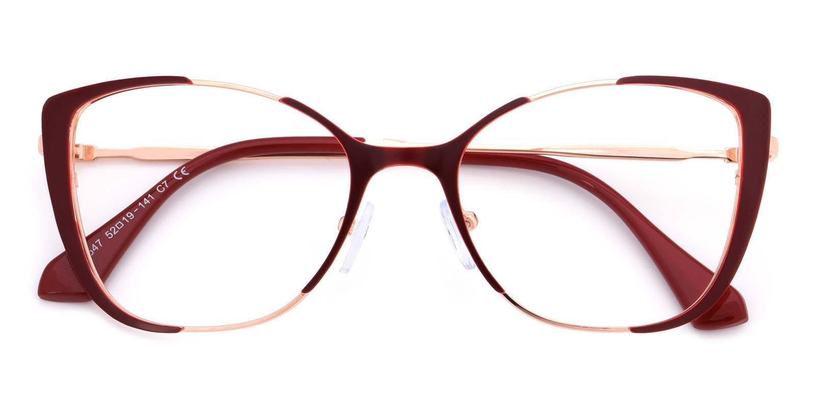 Flora-Red-Cat-Combination-Eyeglasses-detail