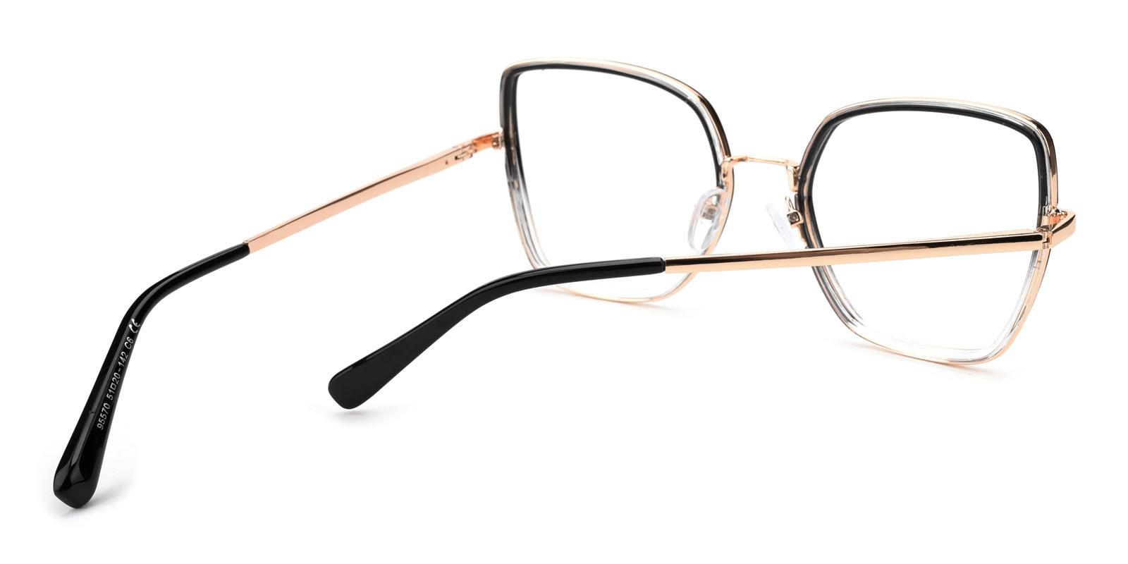 Fedora-Black-Cat-Combination-Eyeglasses-detail