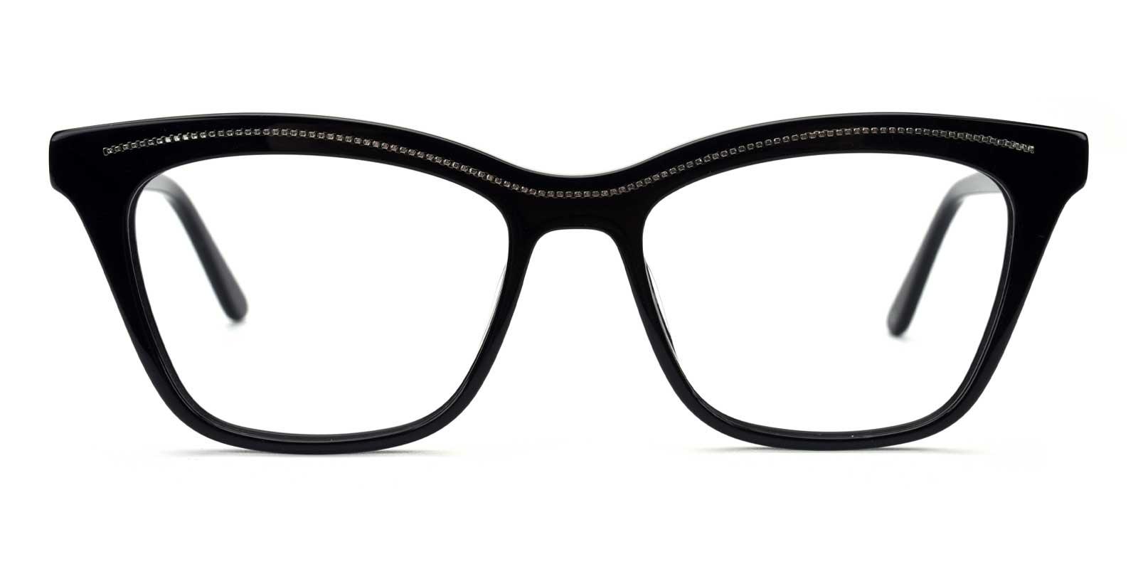 Tina-Black-Cat / Rectangle-Acetate-Eyeglasses-detail