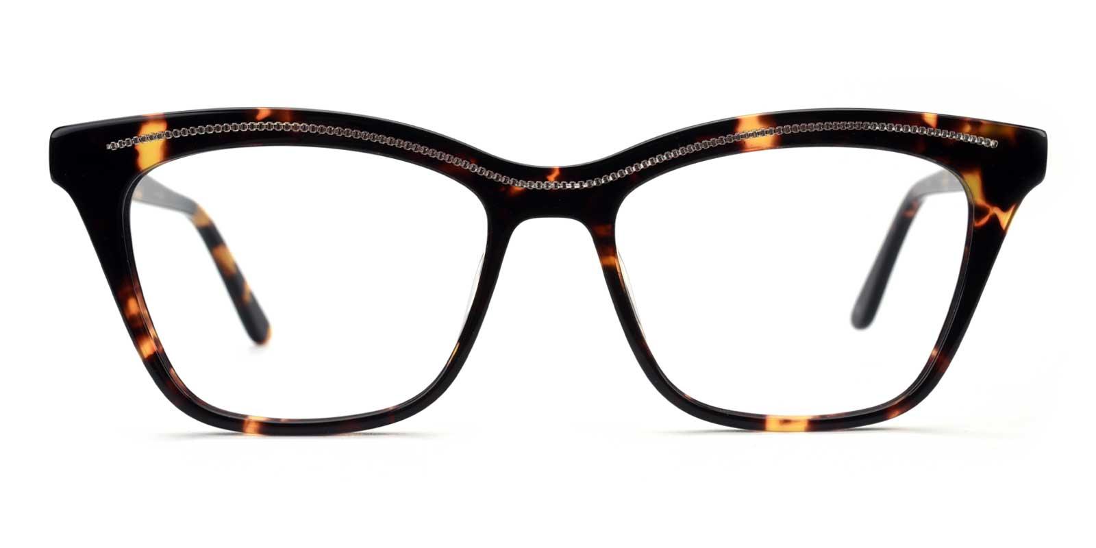 Tina-Tortoise-Cat / Rectangle-Acetate-Eyeglasses-detail
