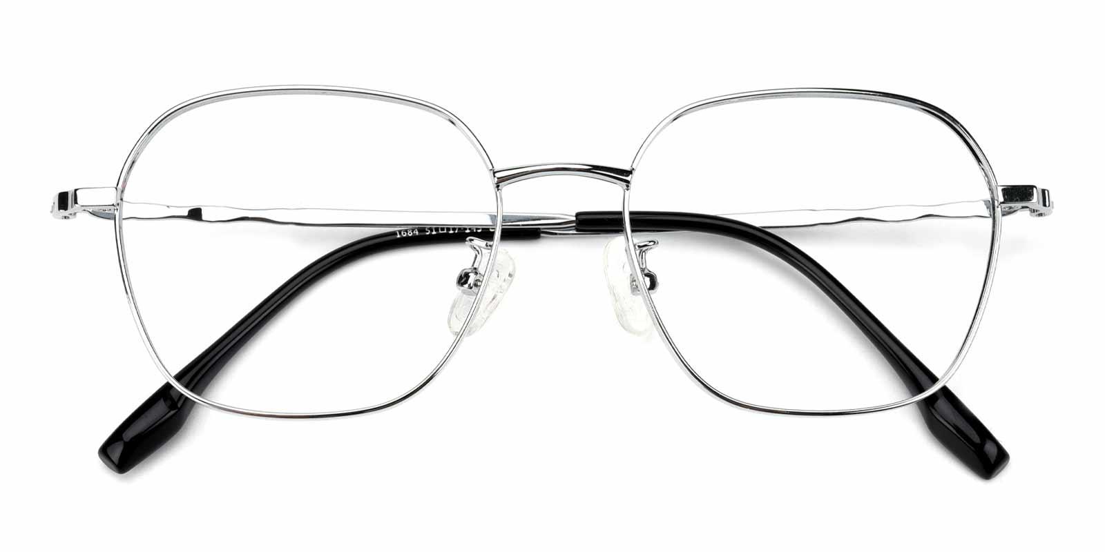 Aidan-Silver-Square-Metal-Eyeglasses-detail