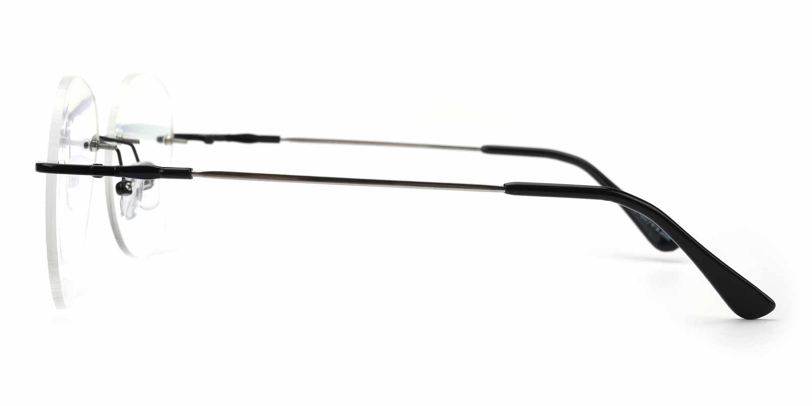 Abbet-Black-Aviator-Metal-Eyeglasses-detail