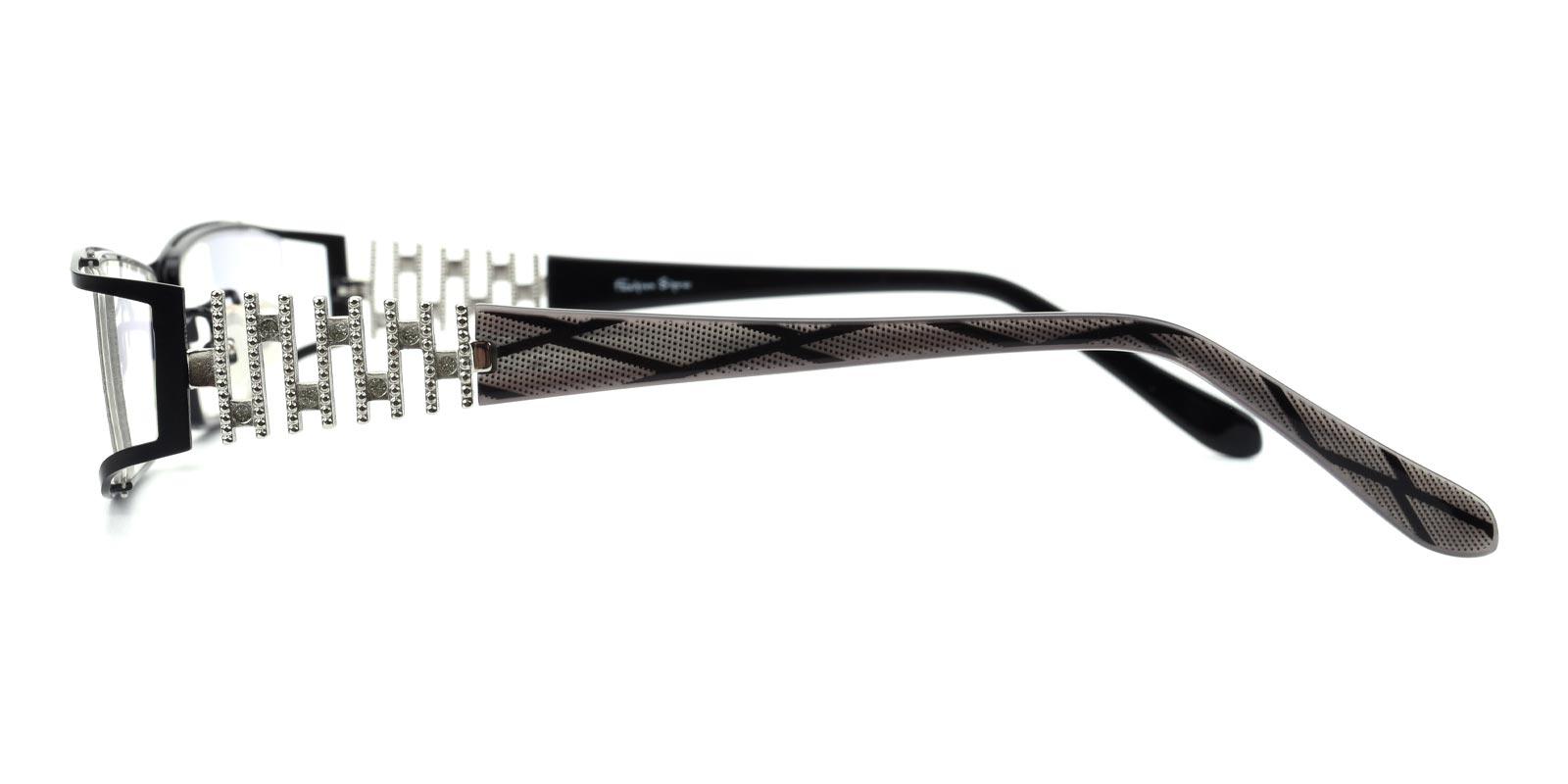 Akili  -Black-Rectangle-Metal-Eyeglasses-detail