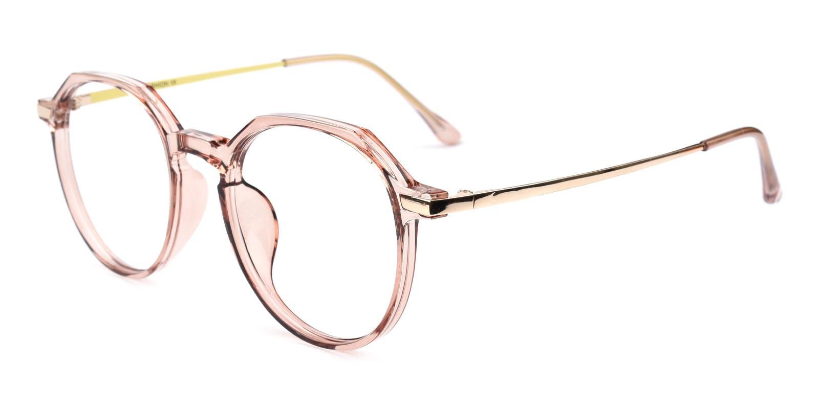 Camellia-Pink-Round-Combination-Eyeglasses-detail