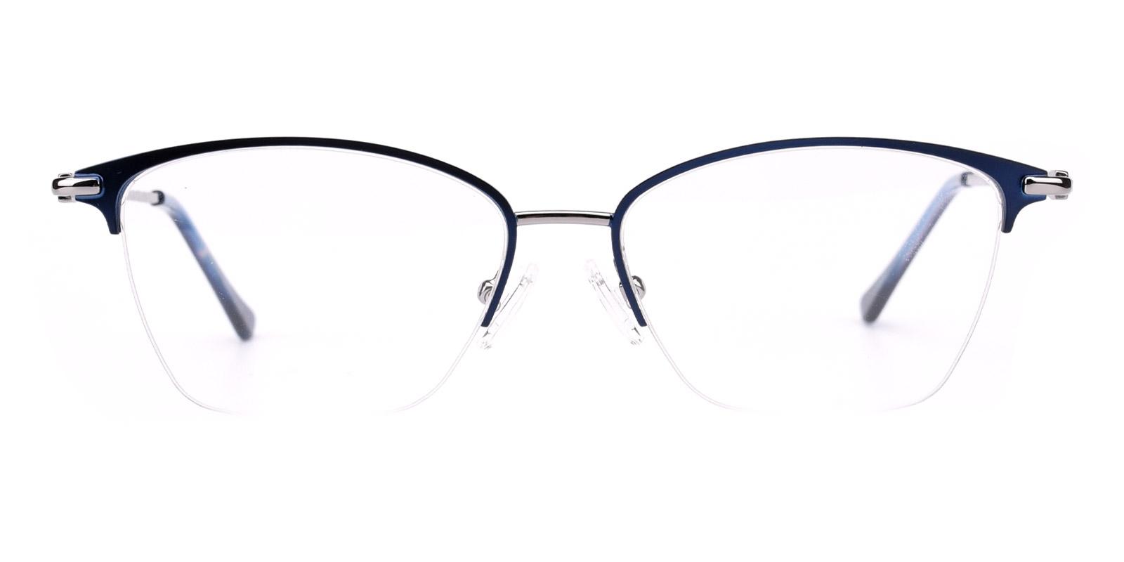 Karastan-Blue-Rectangle-Metal-Eyeglasses-detail