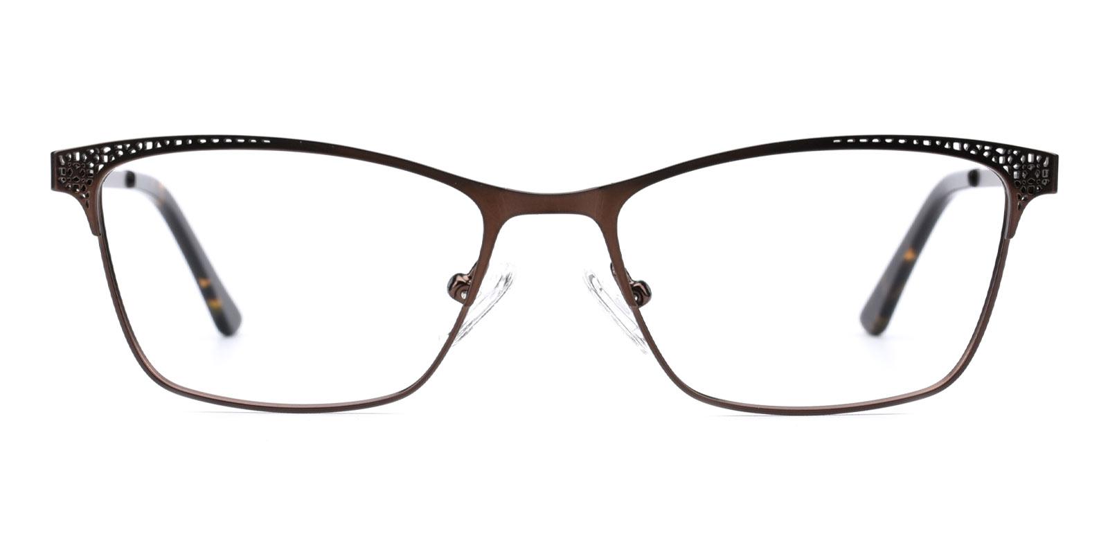 Moon-Brown-Rectangle-Metal-Eyeglasses-detail