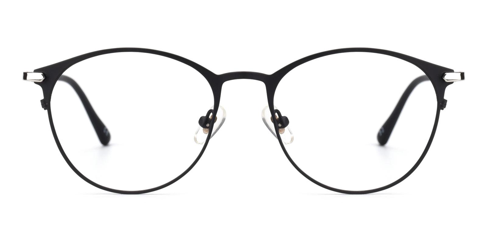 Gosse-Black-Round-Metal-Eyeglasses-detail