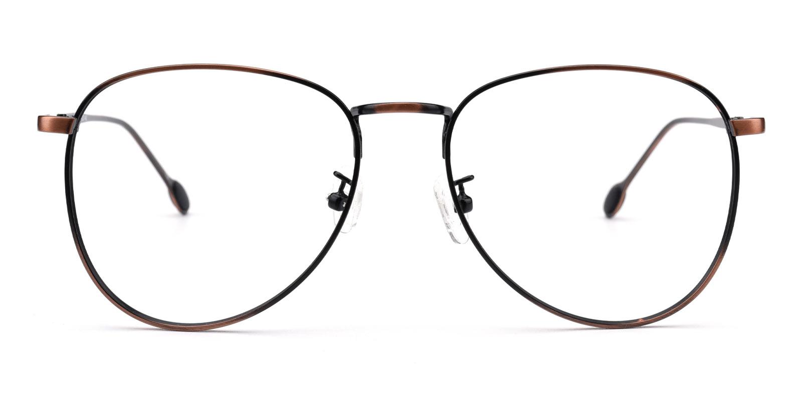 Bernice-Brown-Aviator-Metal-Eyeglasses-detail