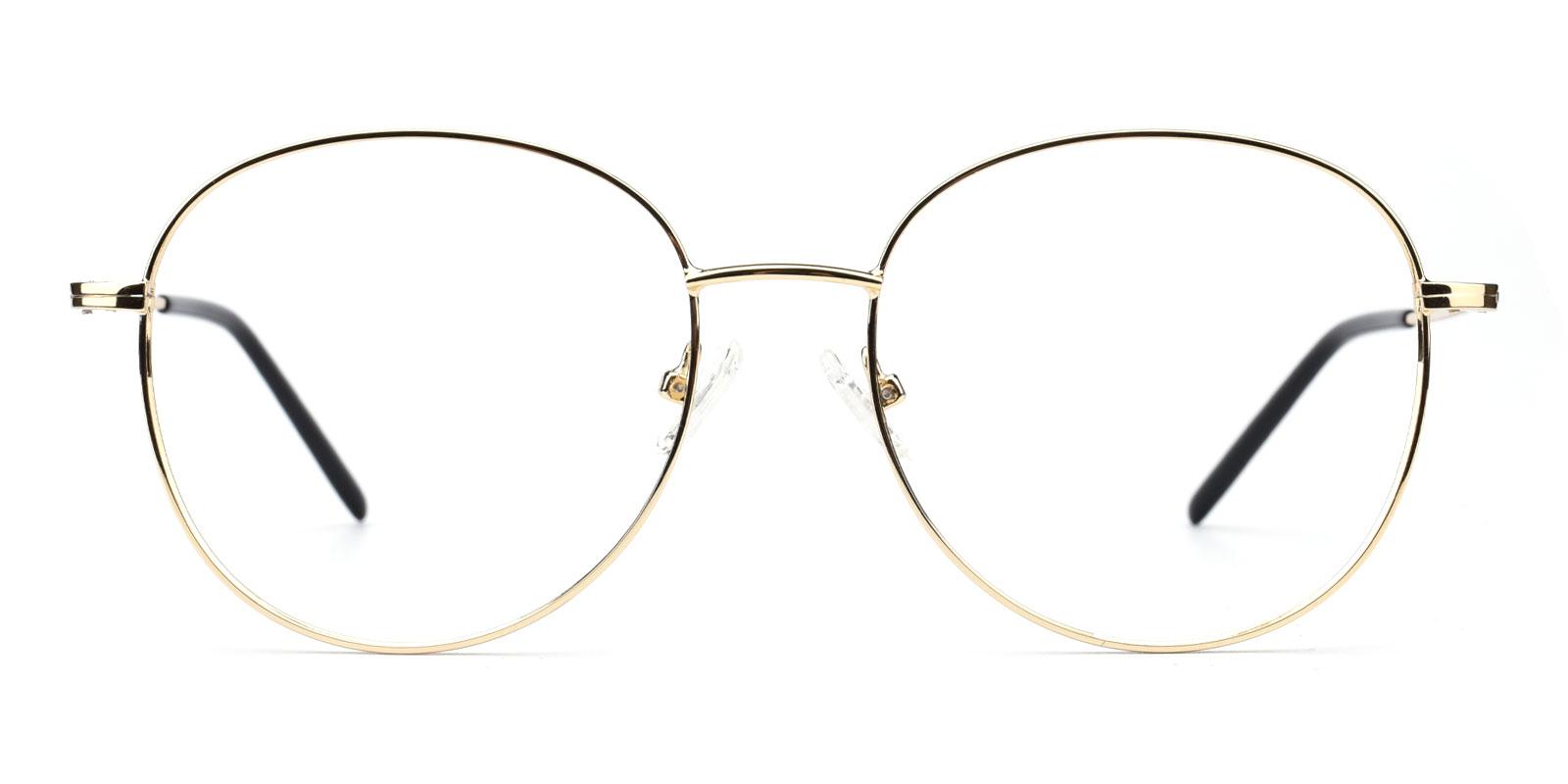 Enid-Gold-Round-TR / Metal-Eyeglasses-detail
