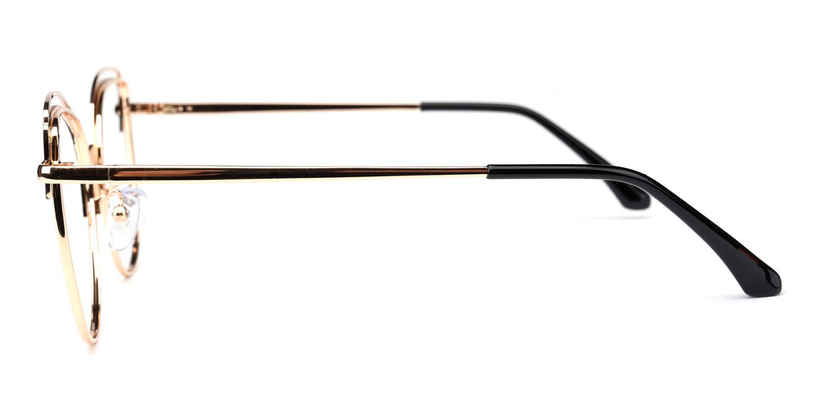Ethel-Black-Cat / Round-Metal-Eyeglasses-detail