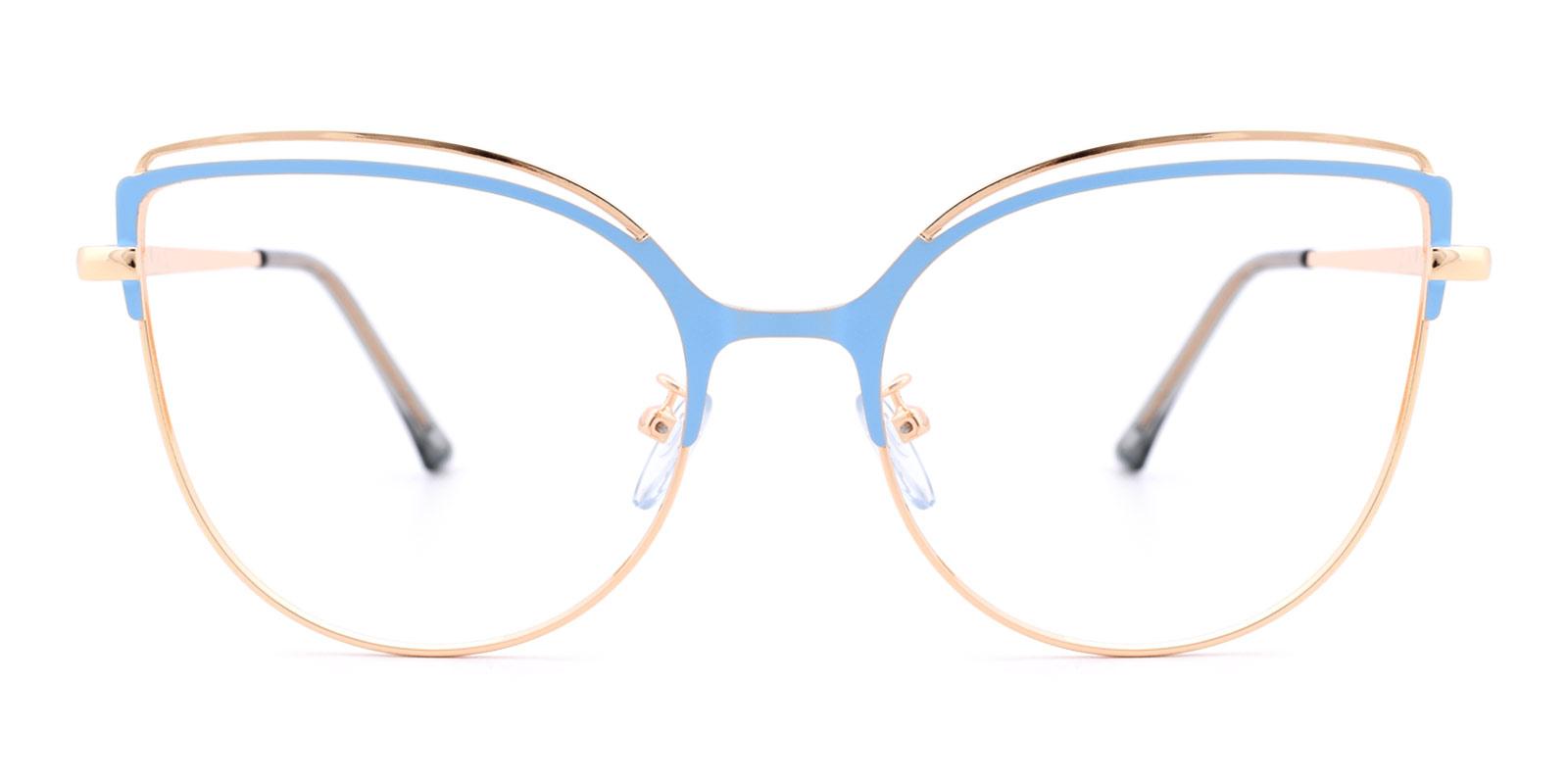 Ethel-Blue-Cat-Metal-Eyeglasses-detail