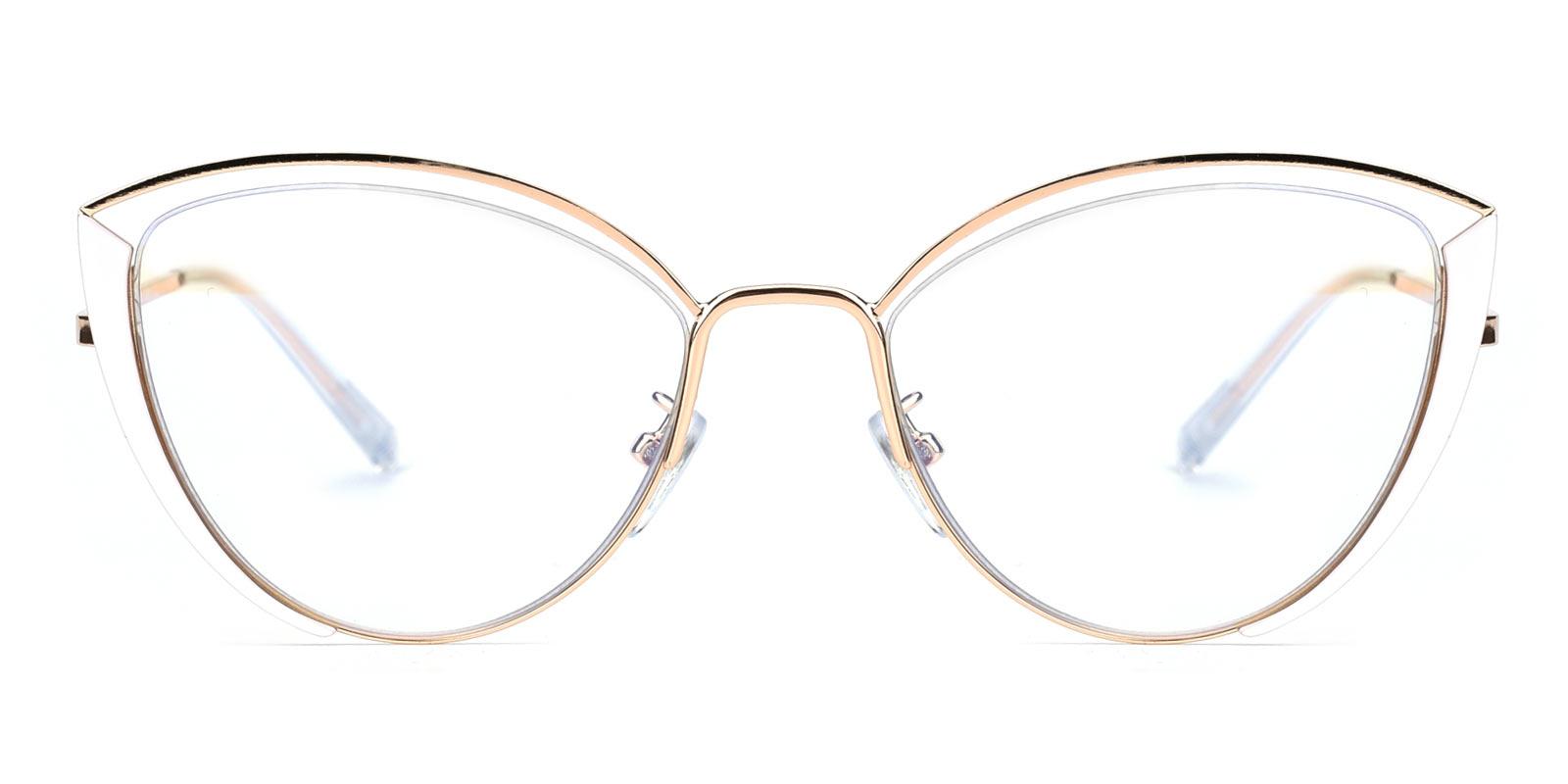 Julie-White-Cat-Metal-Eyeglasses-detail