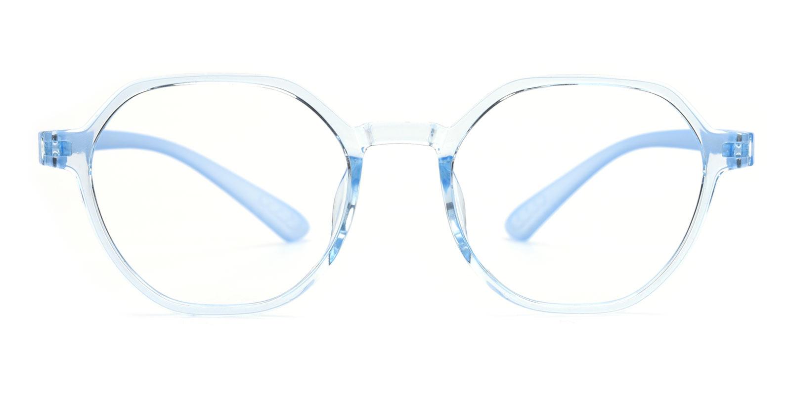 Esther-Blue-Geometric / Round-TR-Eyeglasses-detail