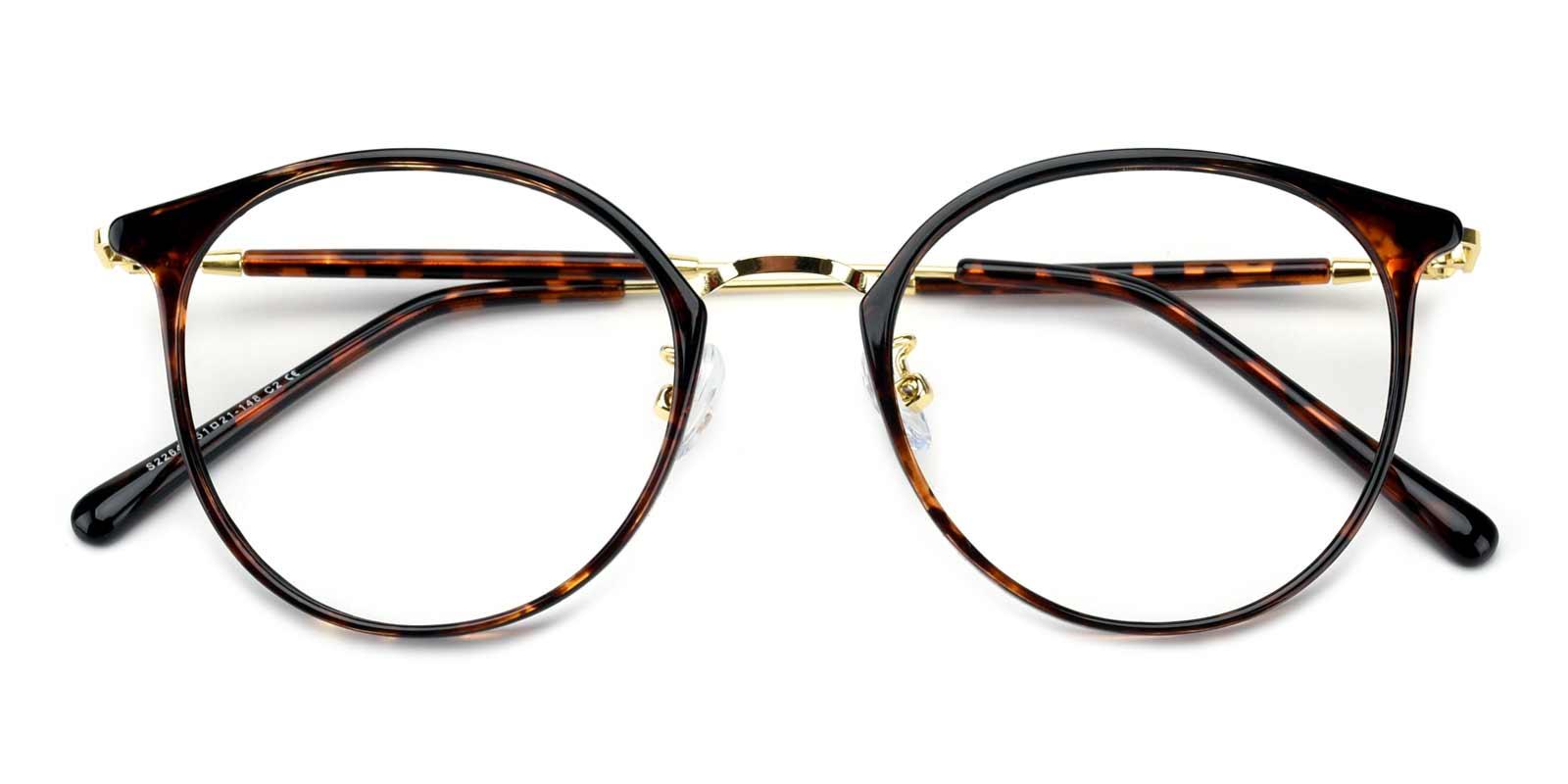 Louise-Tortoise-Round / Cat-TR-Eyeglasses-detail