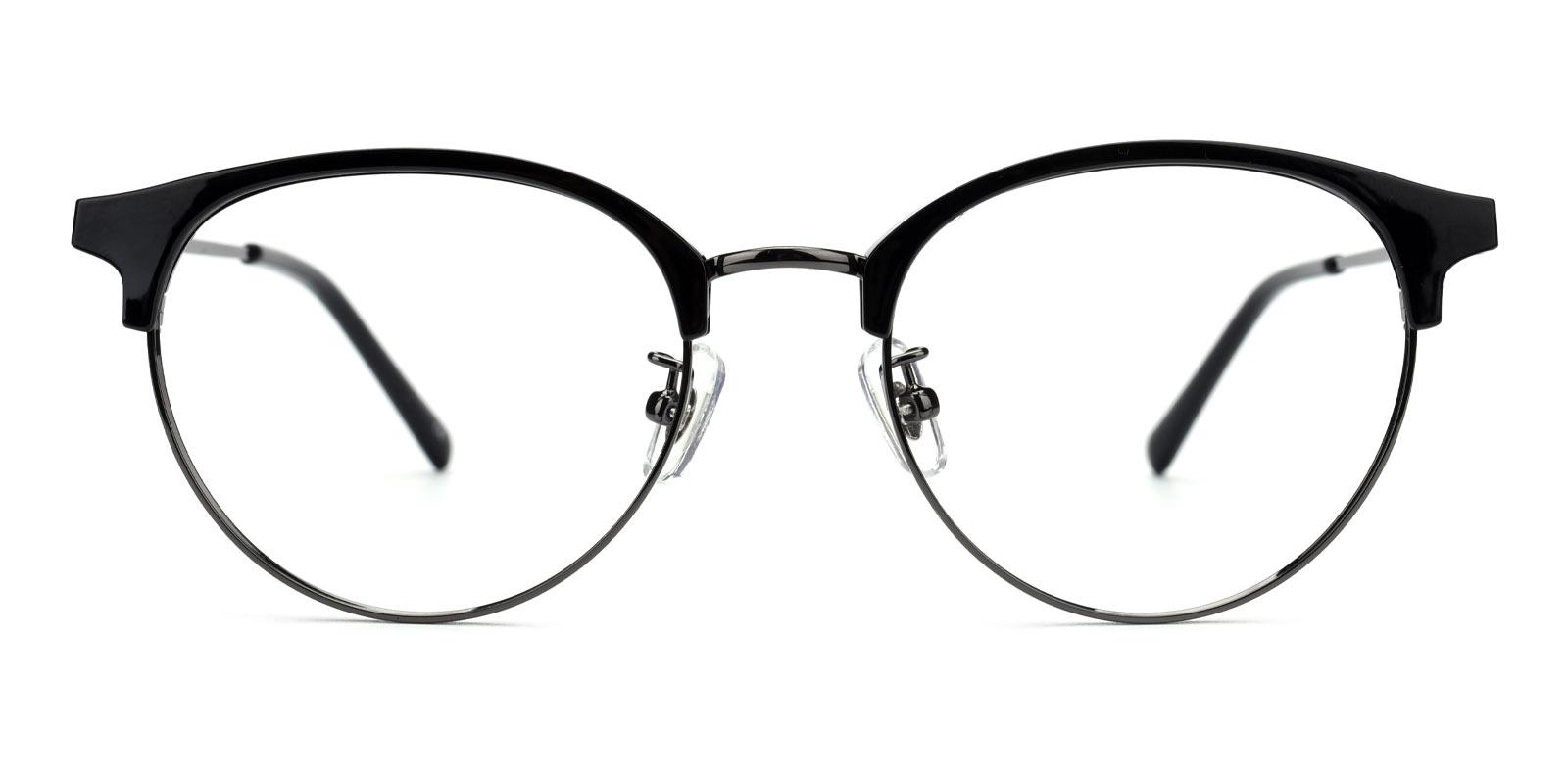 Gaze-Black-Browline-Metal-Eyeglasses-detail