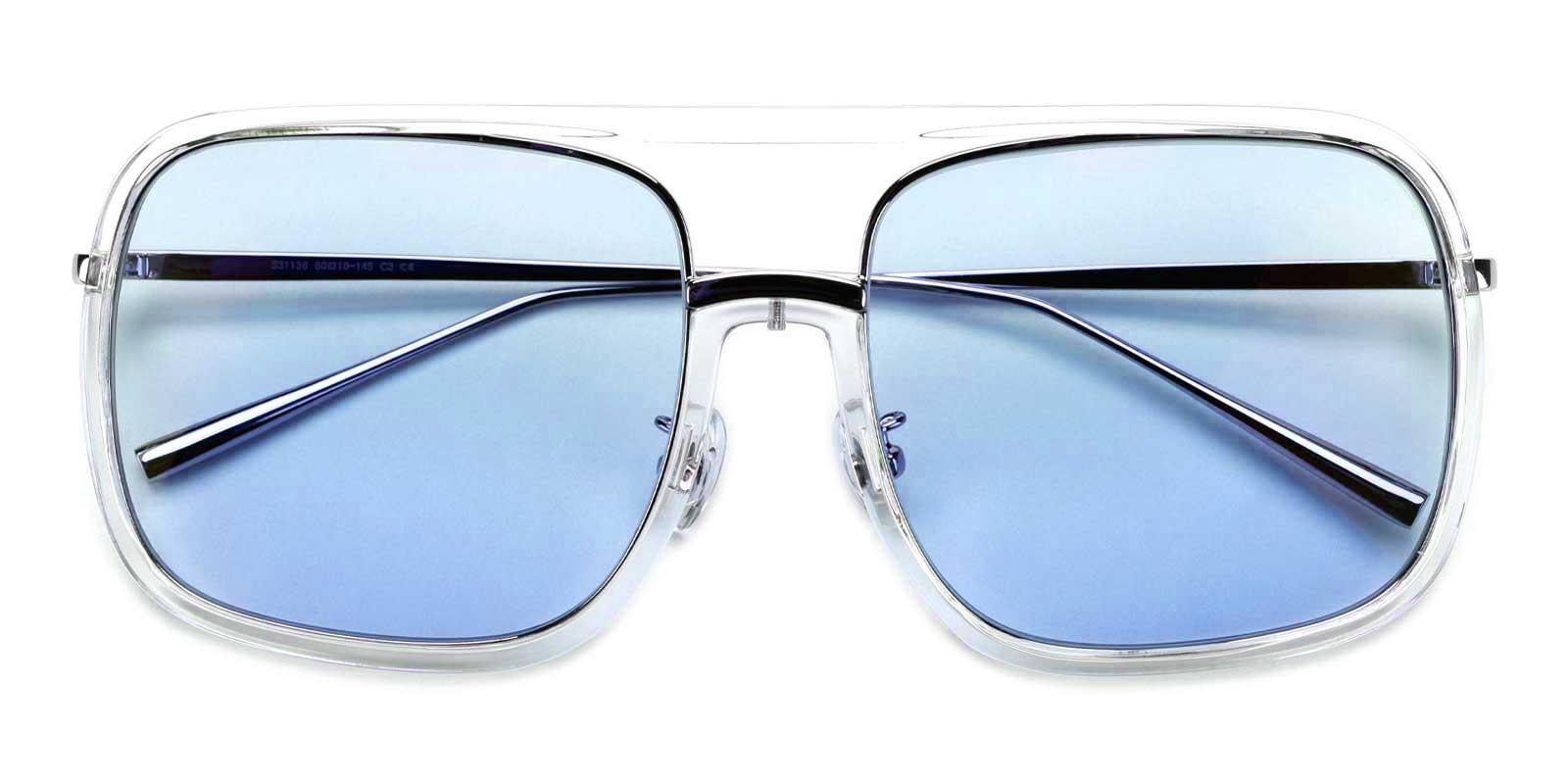 Buzz Unisex Round Shape Aviator sunglasses | KNOCKOUT | Blue | 100754